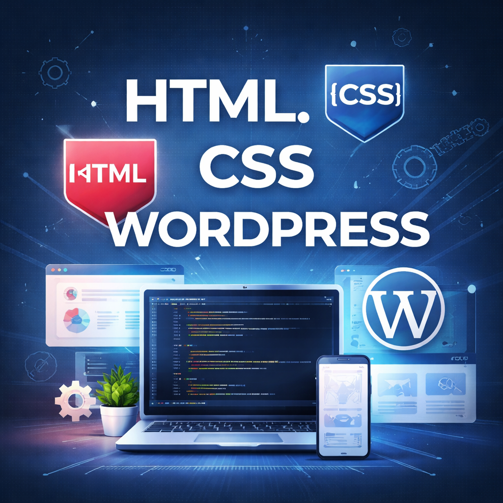 html css wordpress création de site web