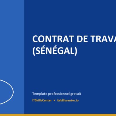 Contrat de Travail CDI (Sénégal)