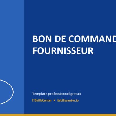 Bon de Commande Fournisseur
