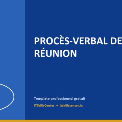 Procès-Verbal de Réunion