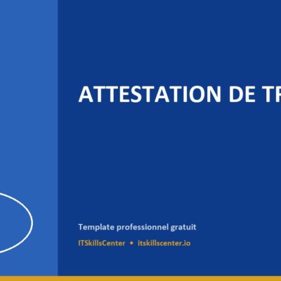 Attestation de Travail