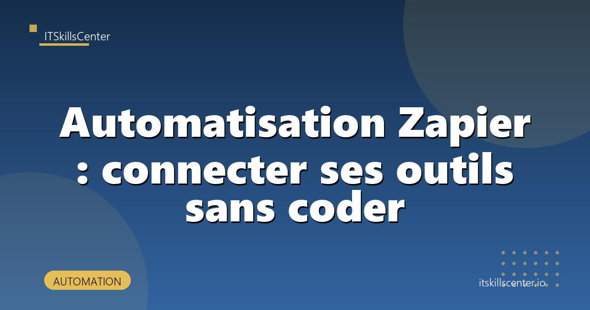Automatisation Zapier : connecter ses outils sans coder