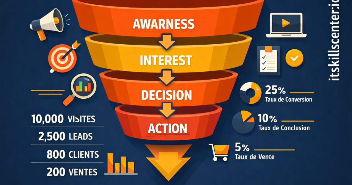 Construire un tunnel de vente efficace avec les étapes de sensibilisation à la conversion