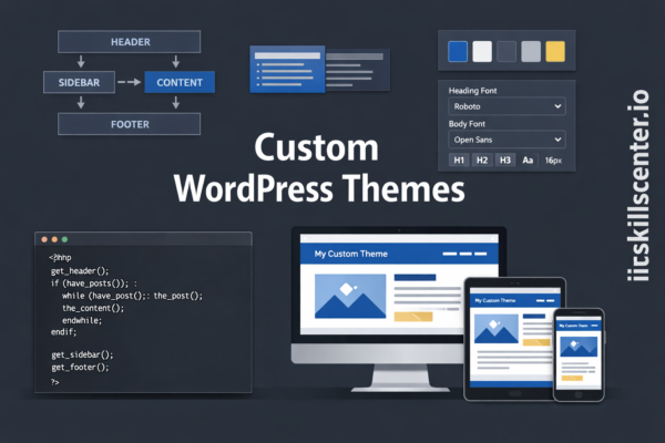 إنشاء قوالب ووردبريس مخصصة من الصفر: تسلسل القوالب وكود PHP وتصميم متجاوب