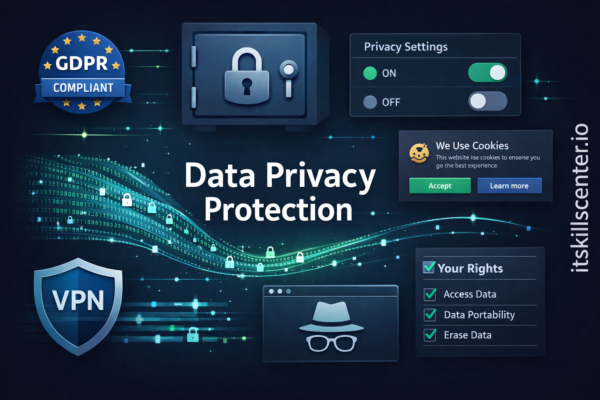 حماية البيانات الشخصية وحقوق الخصوصية: GDPR وVPN وإعدادات الخصوصية وسياسة الكوكيز