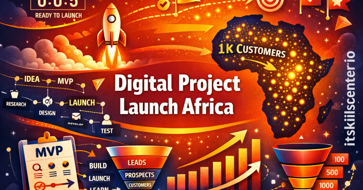 إطلاق مشروع رقمي ناجح في أفريقيا: من الفكرة إلى أول 1000 عميل
