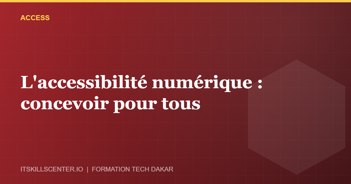 Miniature - L'accessibilité numérique : concevoir pour tous