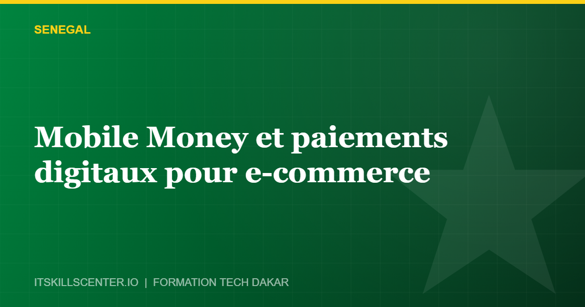 Miniature - Mobile Money et paiements digitaux pour e-commerce