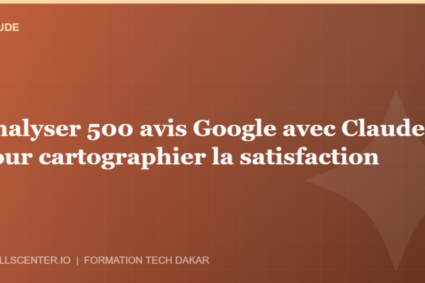 Miniature - Analyser 500 avis Google avec Claude pour cartographier la satisfaction