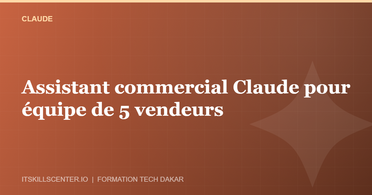 Miniature - Assistant commercial Claude pour équipe de 5 vendeurs