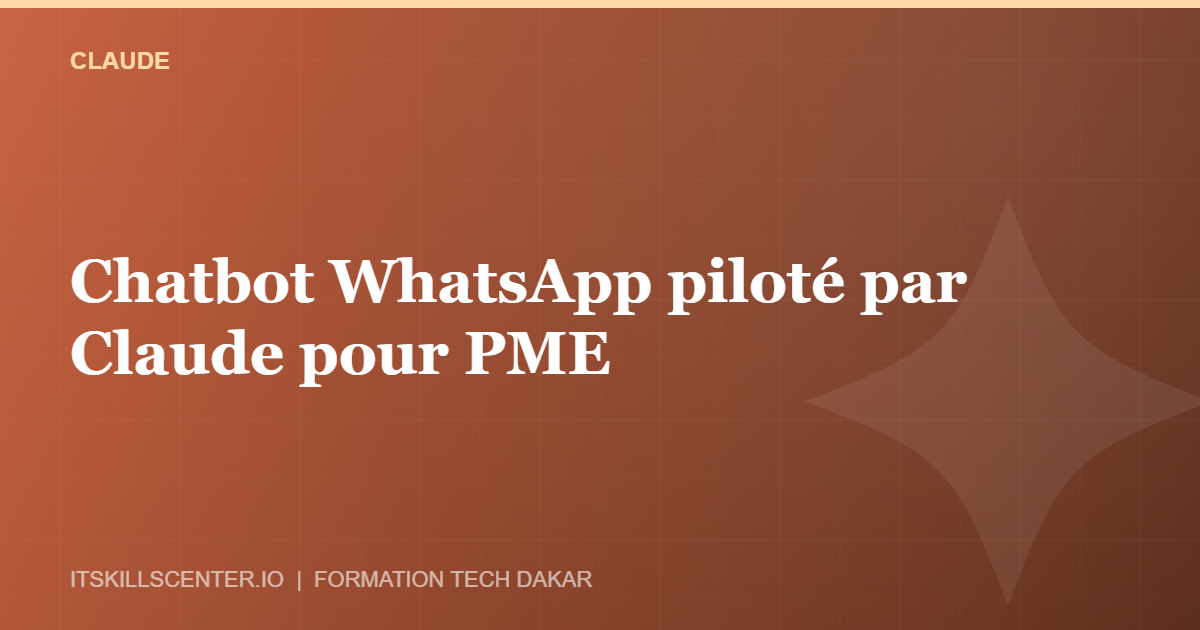 Miniature - Chatbot WhatsApp piloté par Claude pour PME