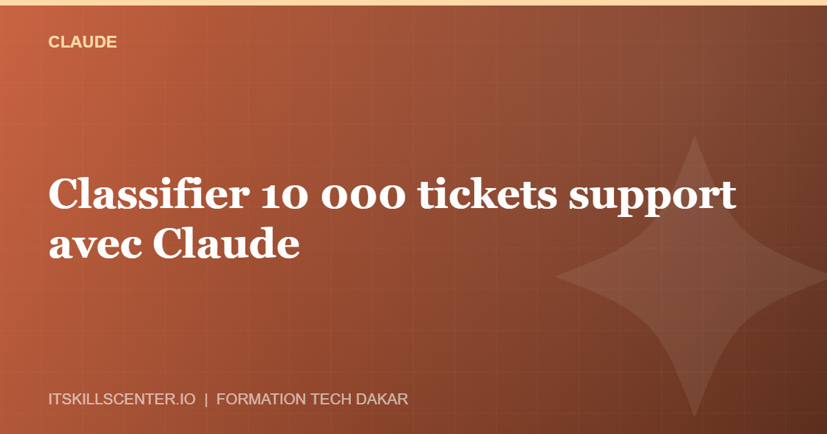 Miniature - Classifier 10 000 tickets support avec Claude
