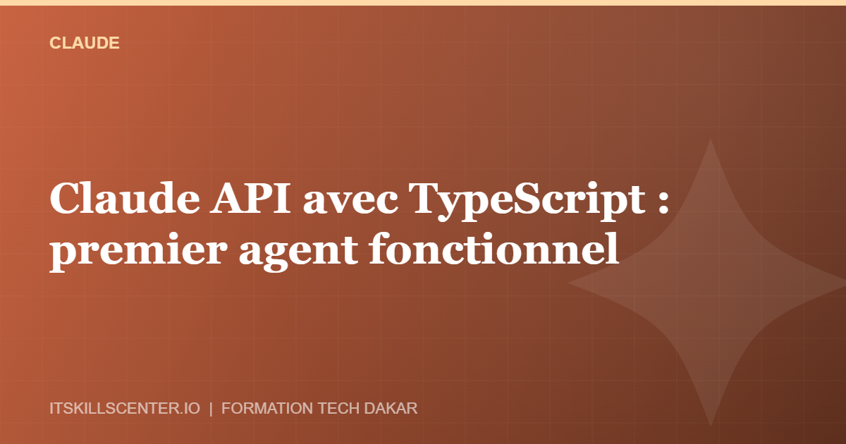 Miniature - Claude API avec TypeScript : premier agent fonctionnel
