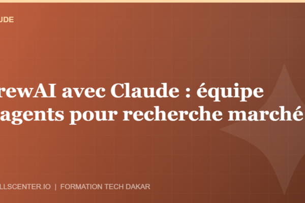 Miniature - CrewAI avec Claude : équipe d'agents pour recherche marché