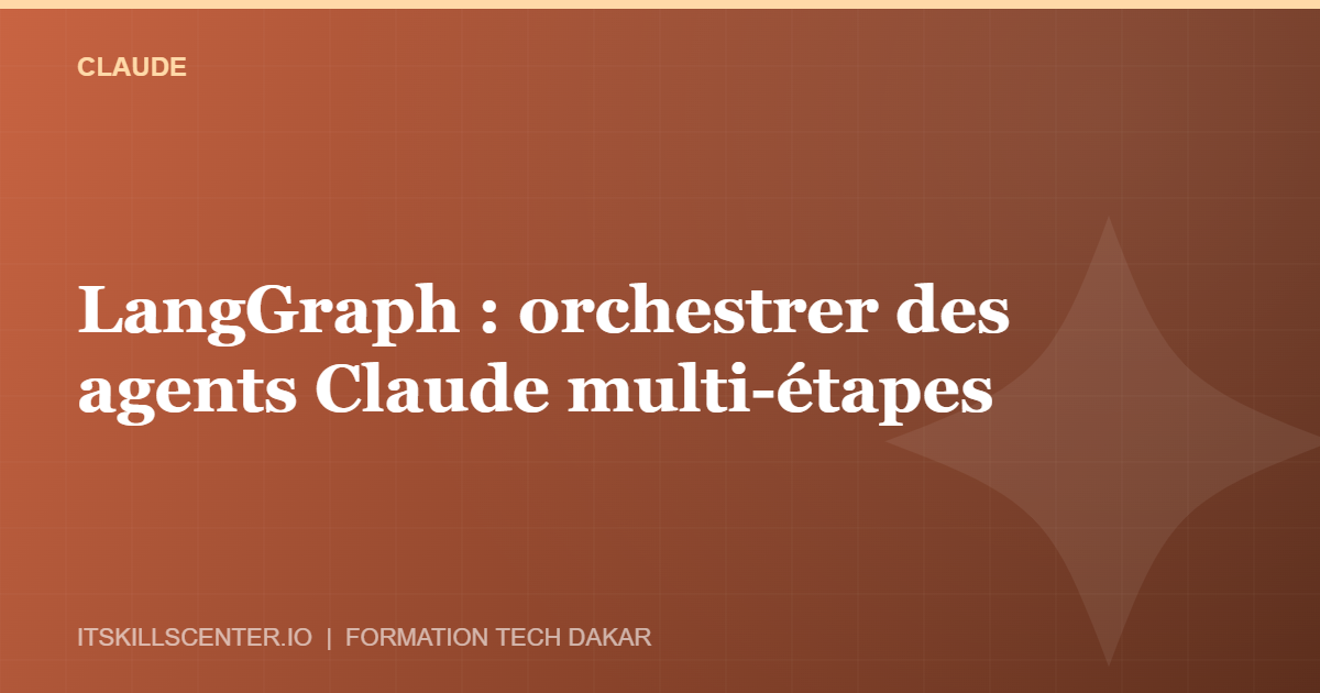Miniature - LangGraph : orchestrer des agents Claude multi-étapes