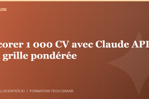 Miniature - Scorer 1 000 CV avec Claude API et grille pondérée