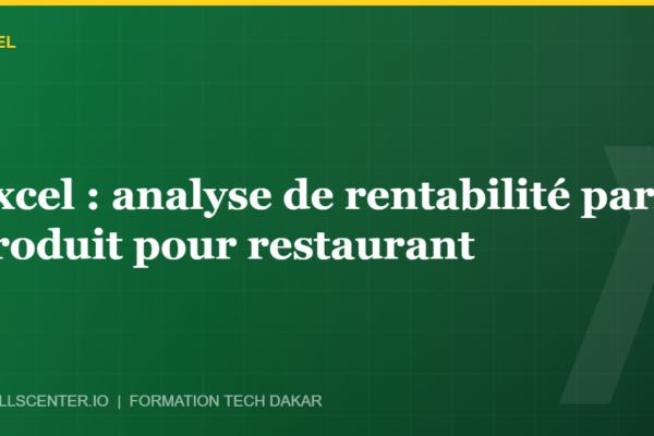 Miniature - Excel : analyse de rentabilité par produit pour restaurant