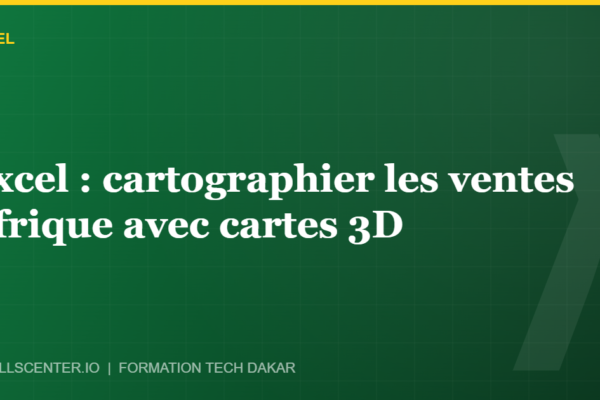 Miniature - Excel : cartographier les ventes Afrique avec cartes 3D