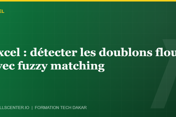 Miniature - Excel : détecter les doublons flous avec fuzzy matching
