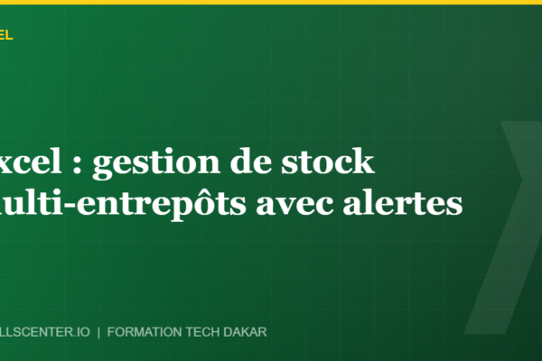 Miniature - Excel : gestion de stock multi-entrepôts avec alertes