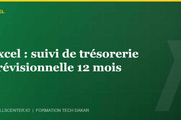 Miniature - Excel : suivi de trésorerie prévisionnelle 12 mois