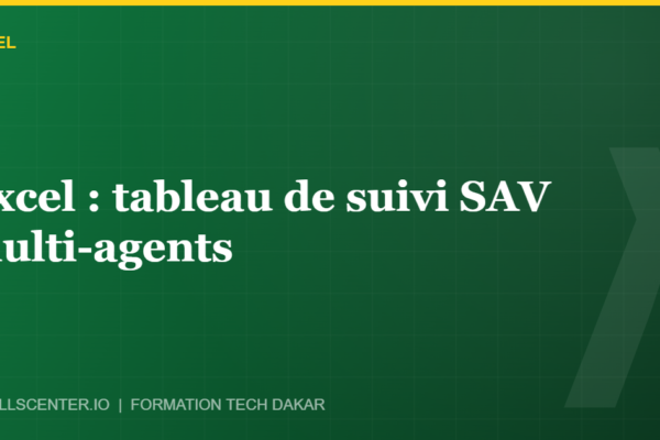 Miniature - Excel : tableau de suivi SAV multi-agents