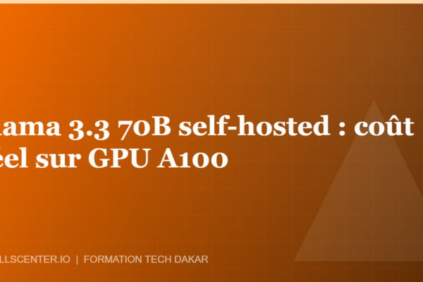 Miniature - Llama 3.3 70B self-hosted : coût réel sur GPU A100