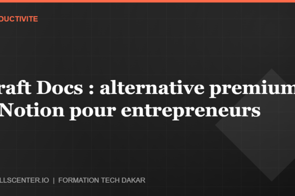 Miniature - Craft Docs : alternative premium à Notion pour entrepreneurs