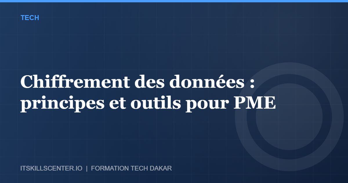 Miniature - Chiffrement des données : principes et outils pour PME