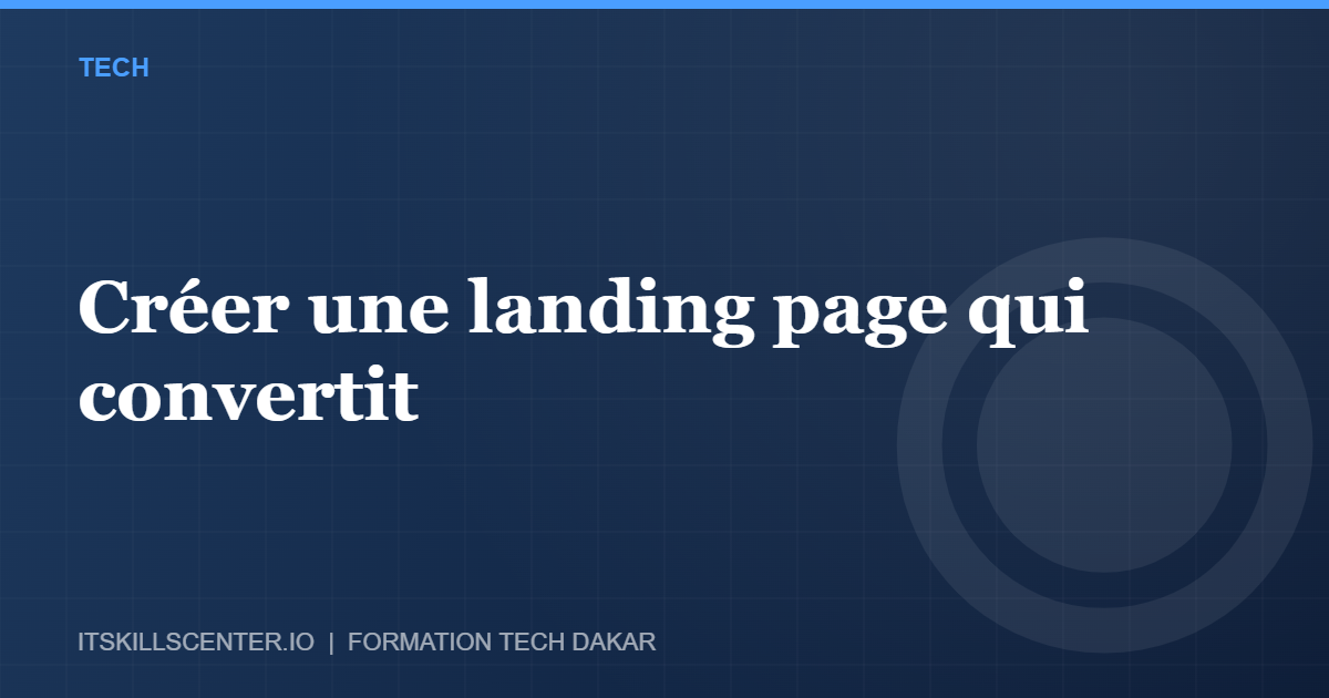 Miniature - Créer une landing page qui convertit