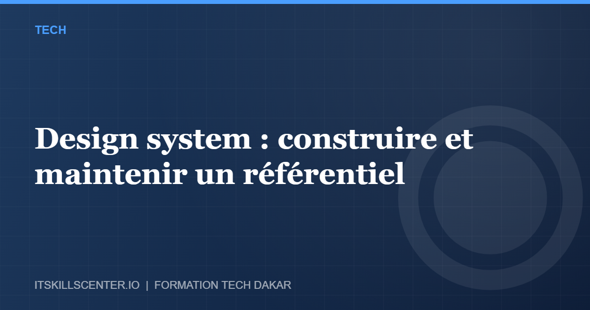 Miniature - Design system : construire et maintenir un référentiel