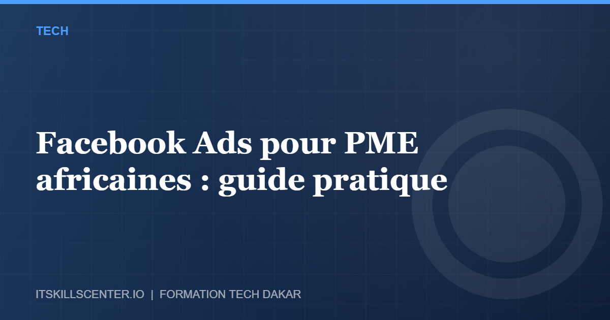 Miniature - Facebook Ads pour PME africaines : guide pratique