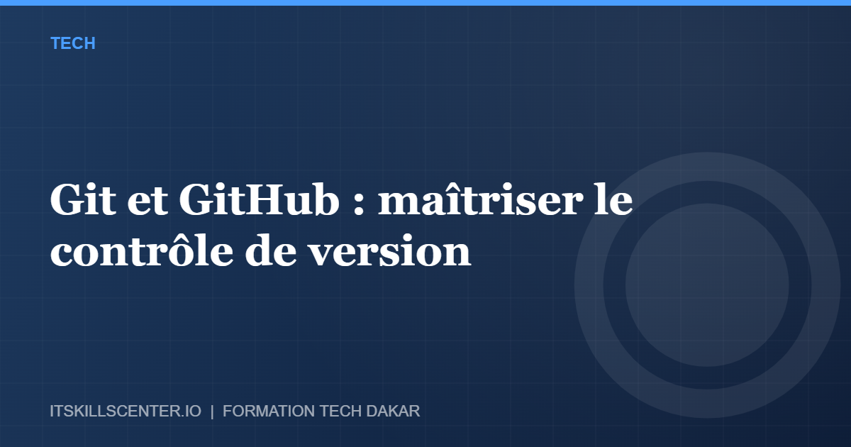 Miniature - Git et GitHub : maîtriser le contrôle de version