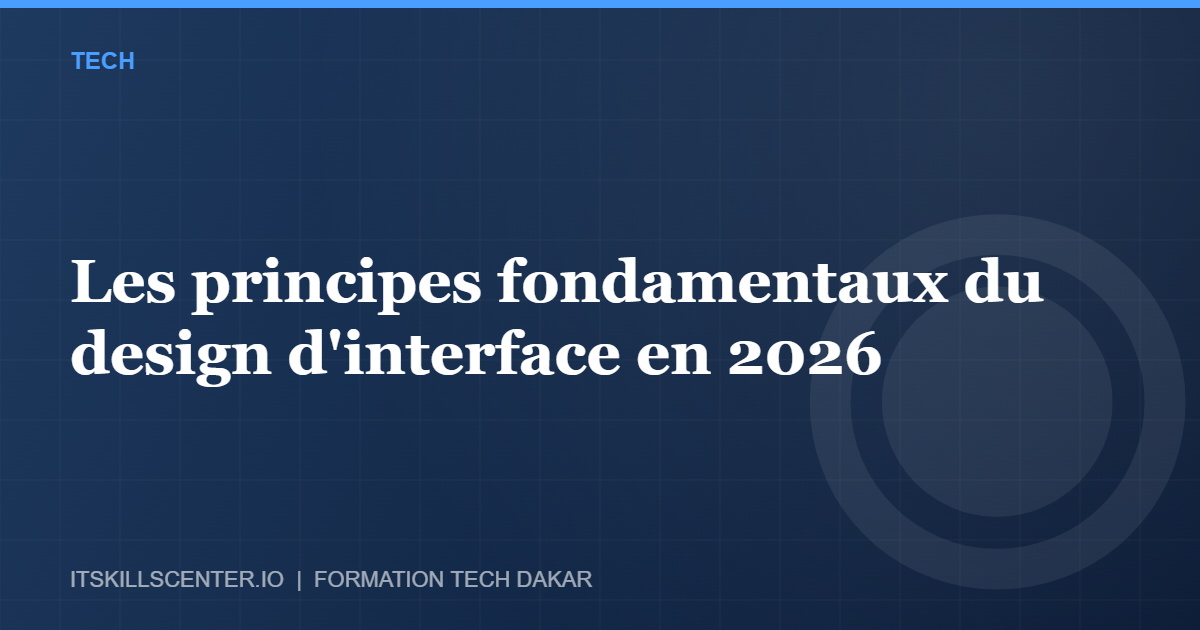 Miniature - Les principes fondamentaux du design d'interface en 2026