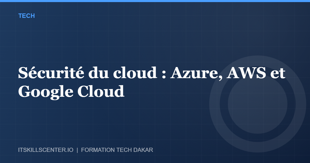 Miniature - Sécurité du cloud : Azure, AWS et Google Cloud