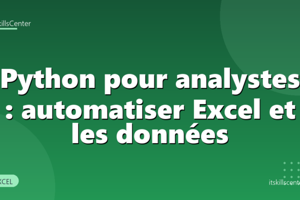 Python pour analystes : automatiser Excel et les données